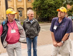 Bob Scott, Dodger Newhall and John Oppenheimer on Oxford architectural tour