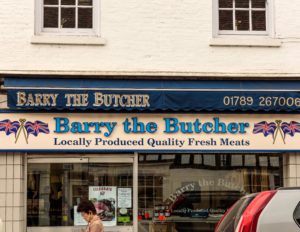 Barry the Butcher on Chapel Street, Stratford-upon-Avon